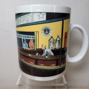 Starbucks Ceramic Coffee Mug "Nighthawks" By Edward Hopper